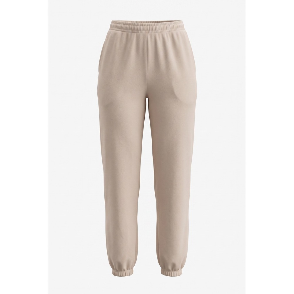 Ashley Stewart Beige Jogger Pants Plus Size 22/24 Elastic Waist Textured Tapered